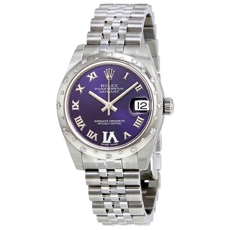 authentic rolex datejust dial purple|rolex oyster perpetual datejust 31.